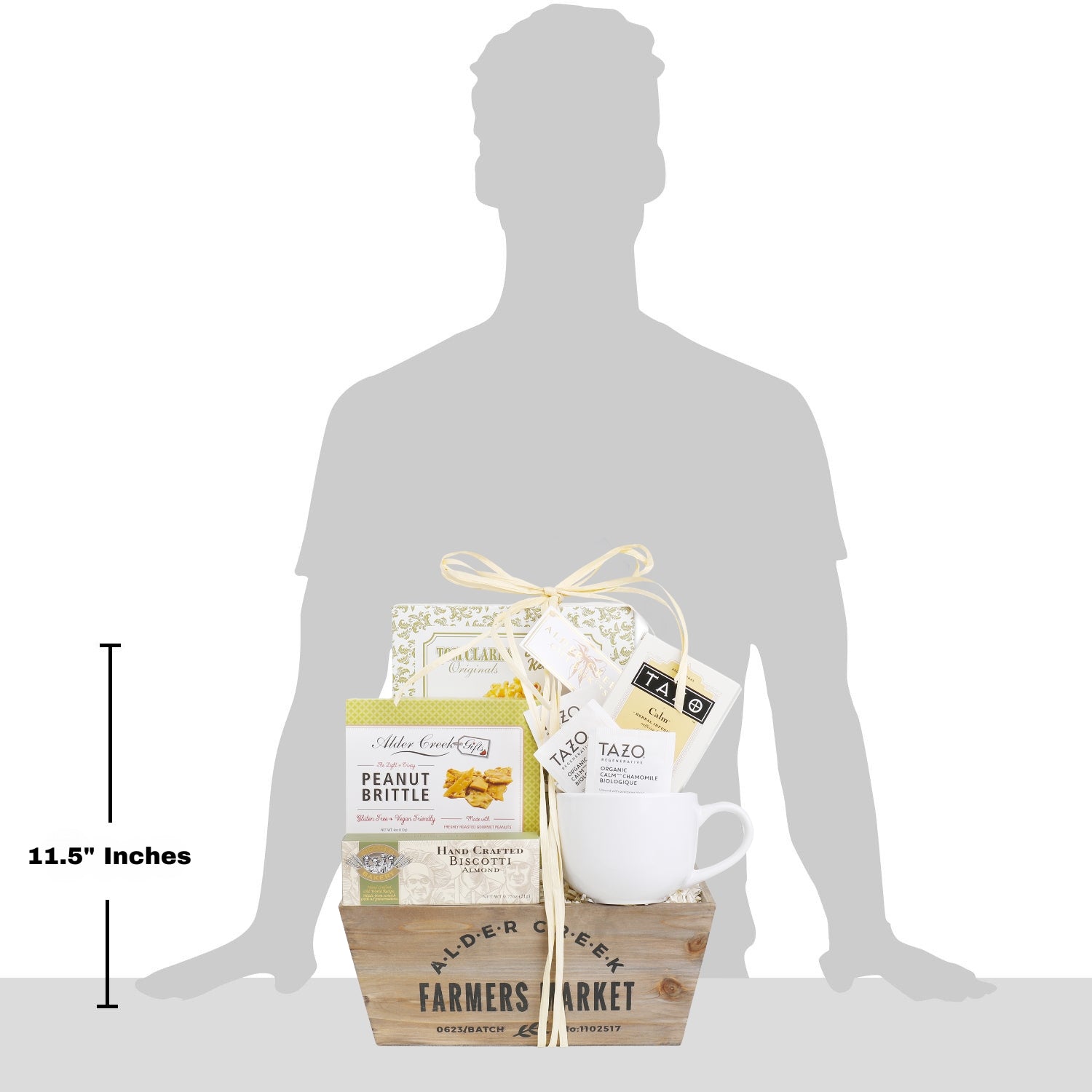 Serenity Tea Crate Gift Basket Alder Creek Gift Baskets
