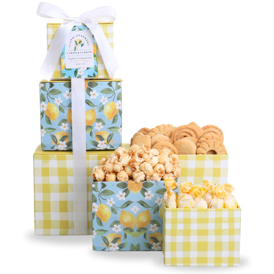 Lemon Twist Gift Tower Alder Creek Gift Baskets