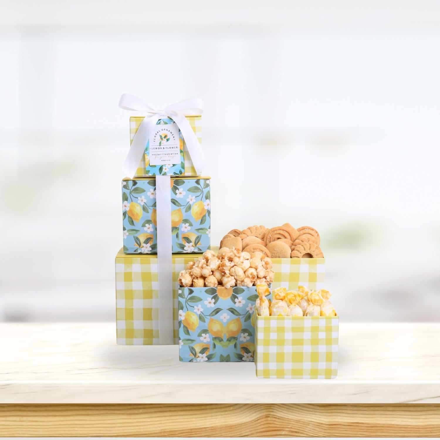 Lemon Twist Gift Tower Alder Creek Gift Baskets