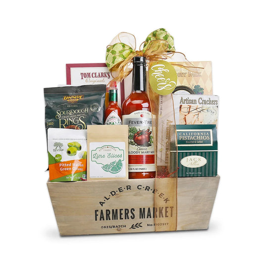 Farmers Market Bloody Mary Cocktail Gift Basket Alder Creek Gift Baskets