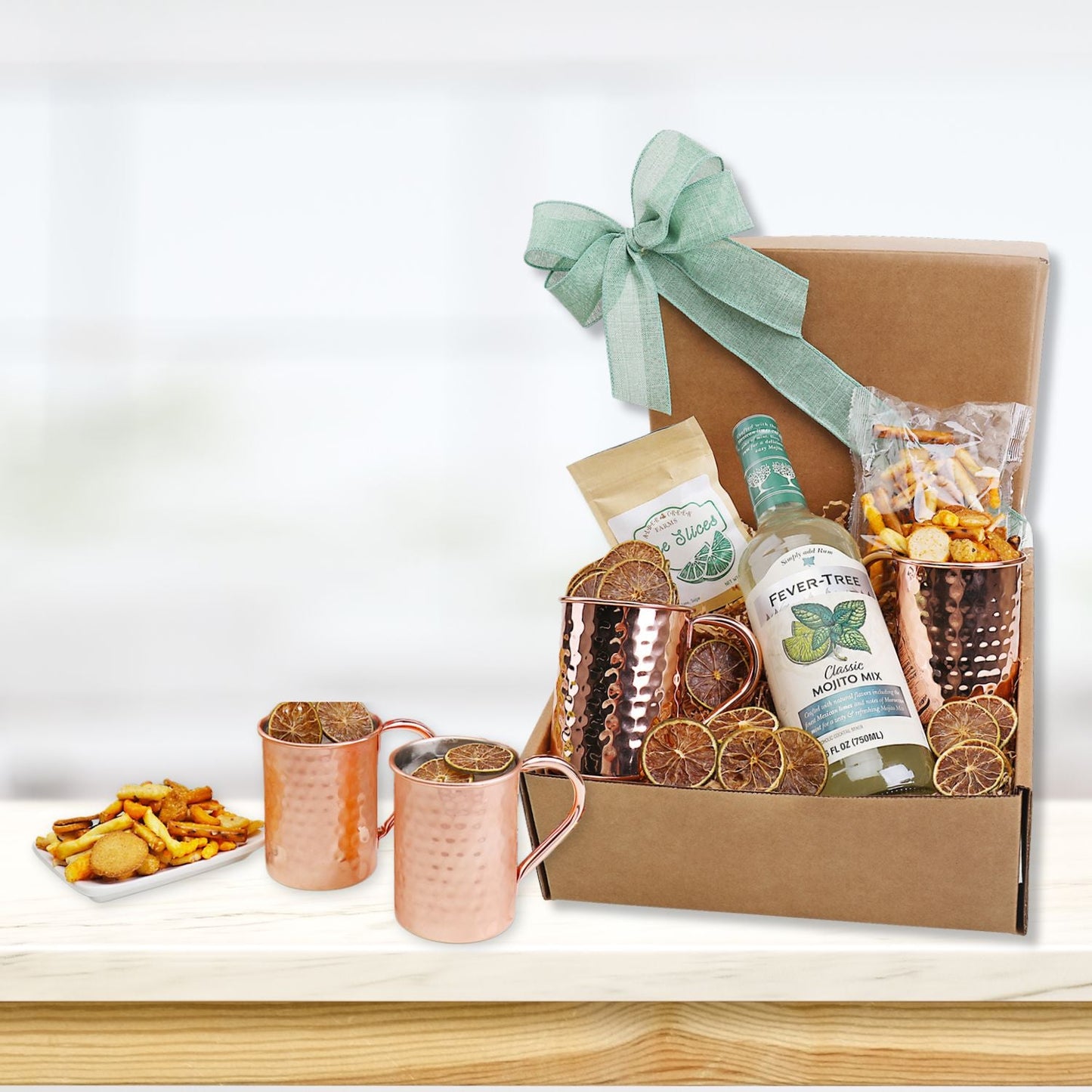 Minty Mojito Delight Cocktail Gift Box Alder Creek Gift Baskets