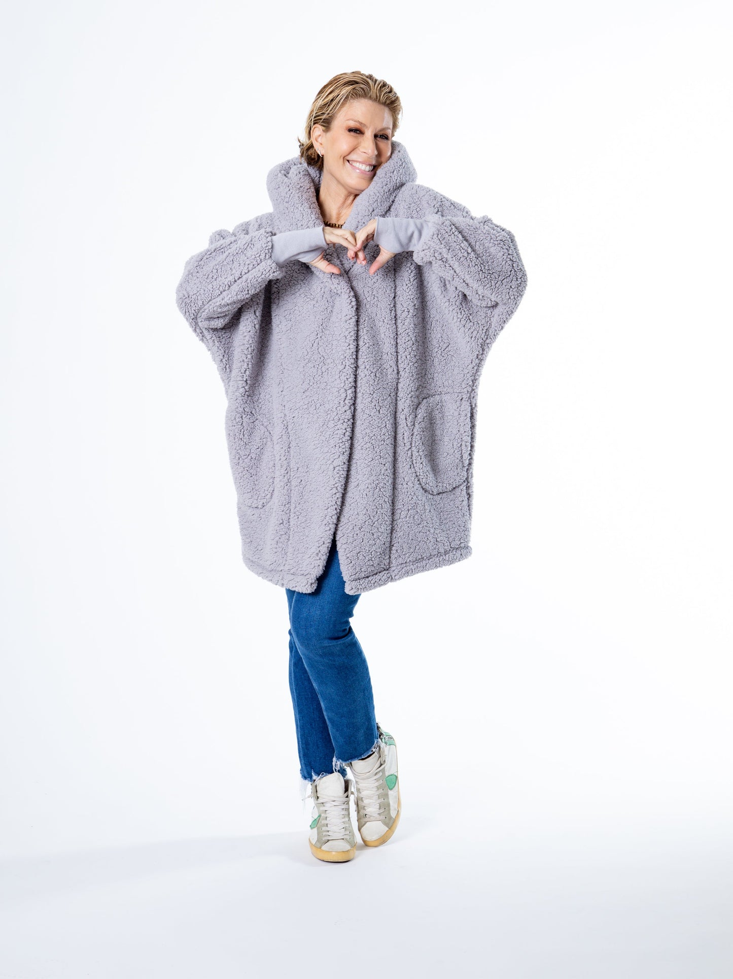 Classic Heart Sherpa Lounger Jacket Jill Martin