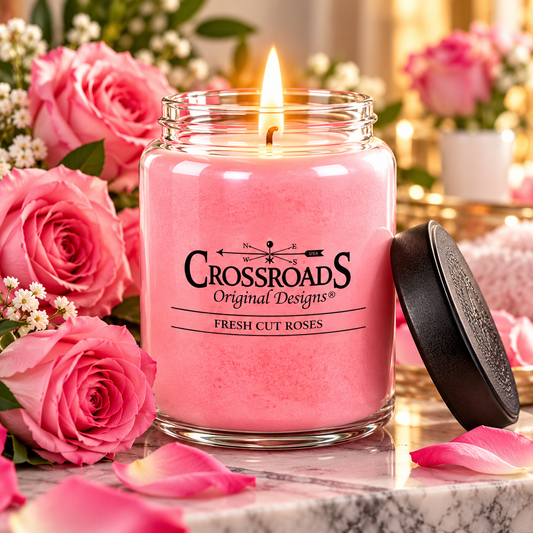 Crossroads FCR26 Fresh Cut Roses - 26 oz. Jar