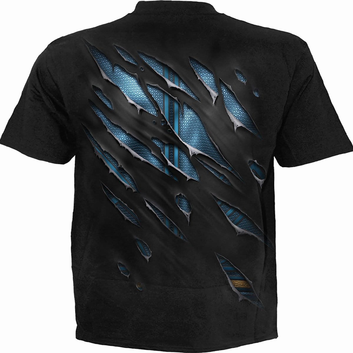 SUPERMAN - RIPPED - T-Shirt Black Spiral USA