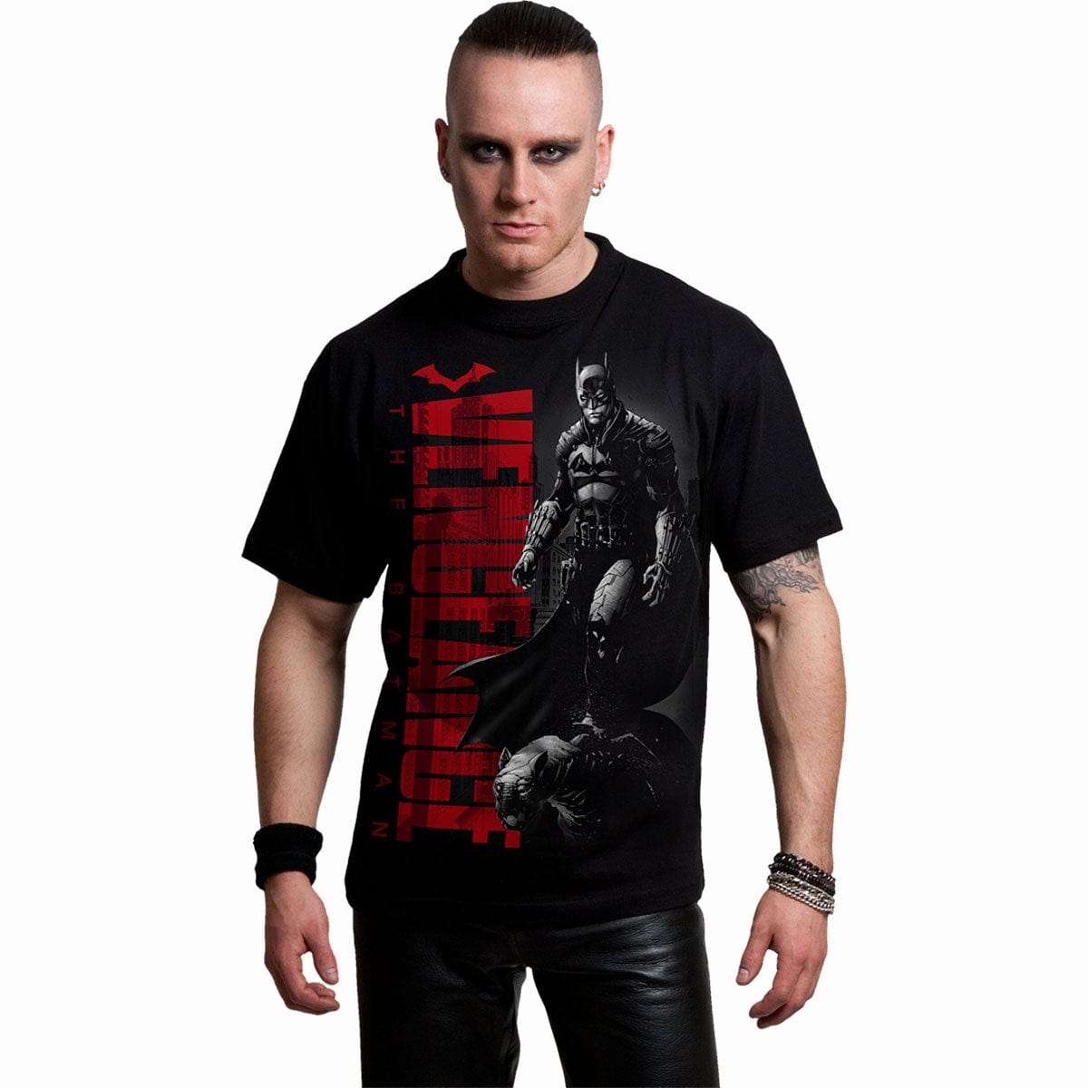THE BATMAN - COMIC COVER - Front Print T-Shirt Black Spiral USA