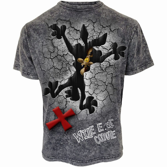 COYOTE - MISSED THE SPOT - Acid Wash T-Shirt Spiral USA