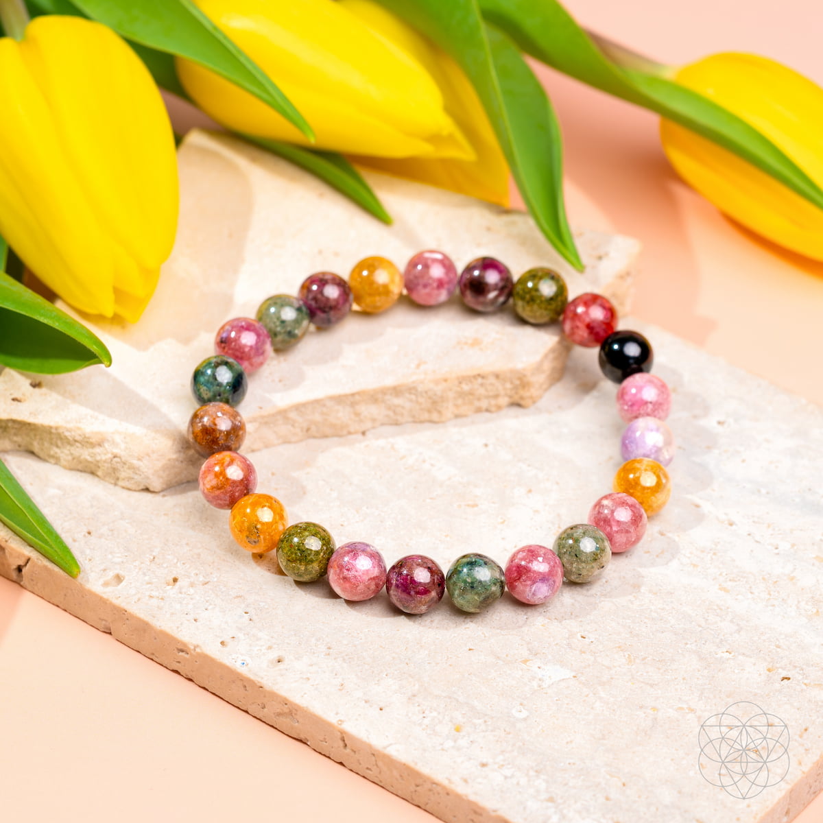 The Spiral Breaker - Rainbow Tourmaline Bracelet Conscious Items