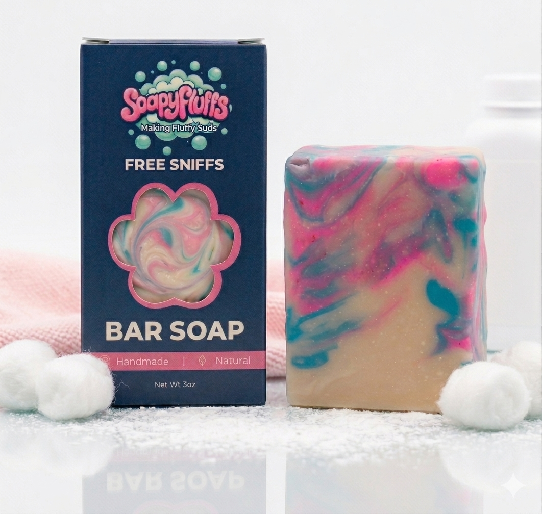 Baby Powder Tallow Soap - Eczema-Safe & Deeply Moisturizing Sensitive Skin Bar Soapyfluffs