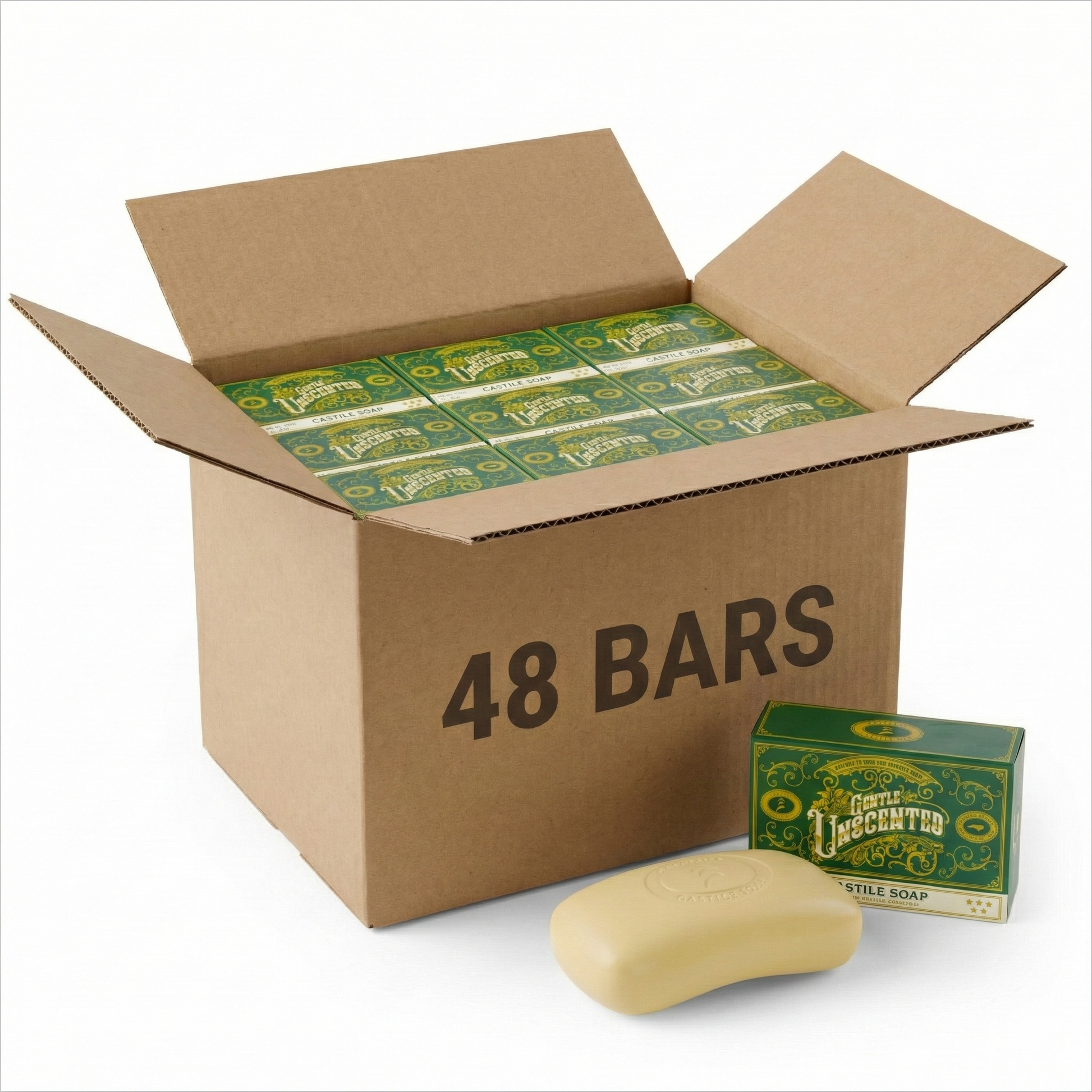 Castile Bar Soap - Gentle Unscented Carolina Castile Soap