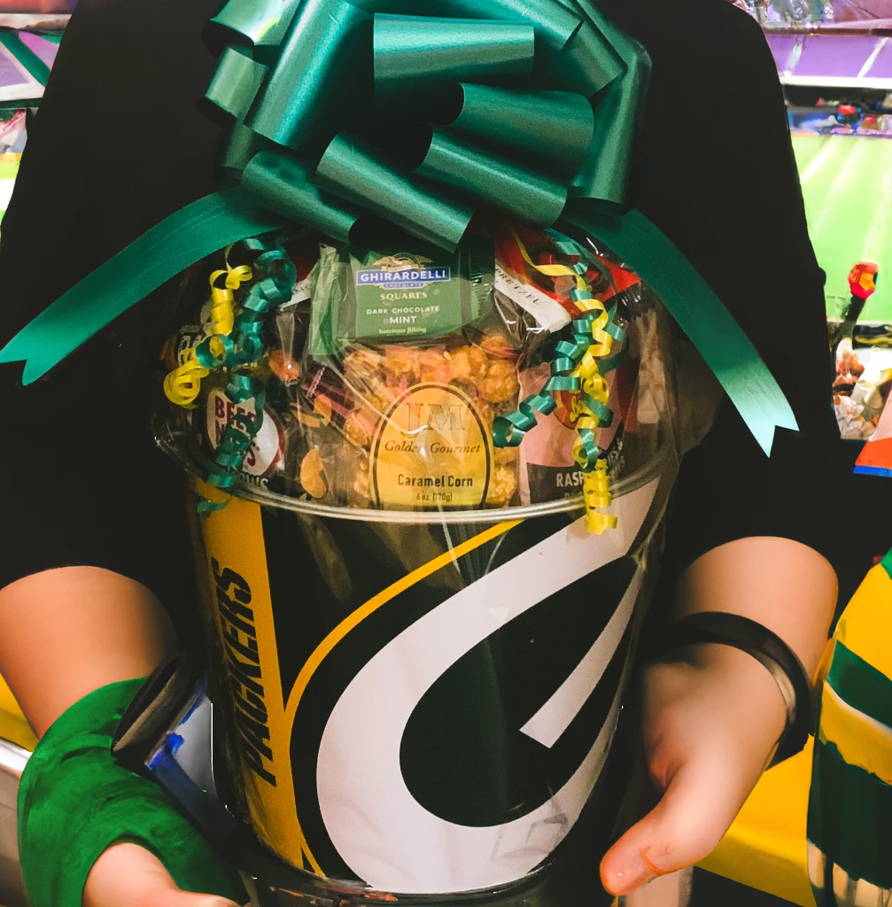 JGB Sports - Green Bay Packers Gift Tin Basket - Made In America