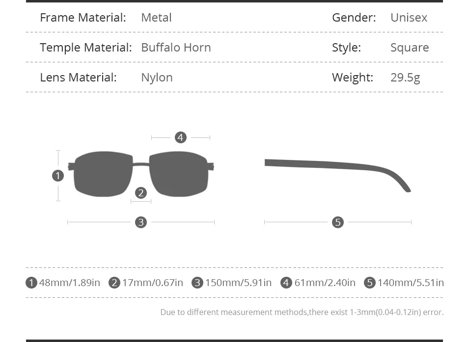 HEPIDEM Buffalo Horn Glasses Women New Square Rimless High Quality Men Sunglasses Luxury Eyewear Buffs Eyeglasses