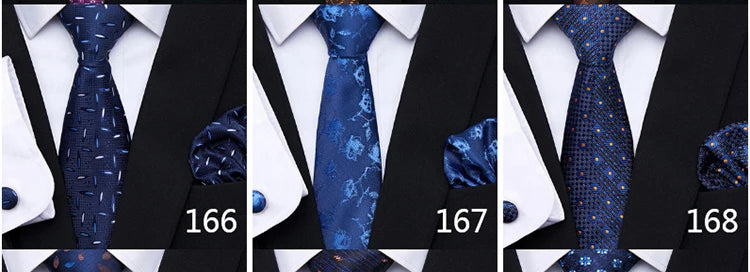 Brand Fashion  8 cm Tie Pocket Squares Set  Wedding Present Necktie Suit Accessories Fit Formal Party Holiday Gift