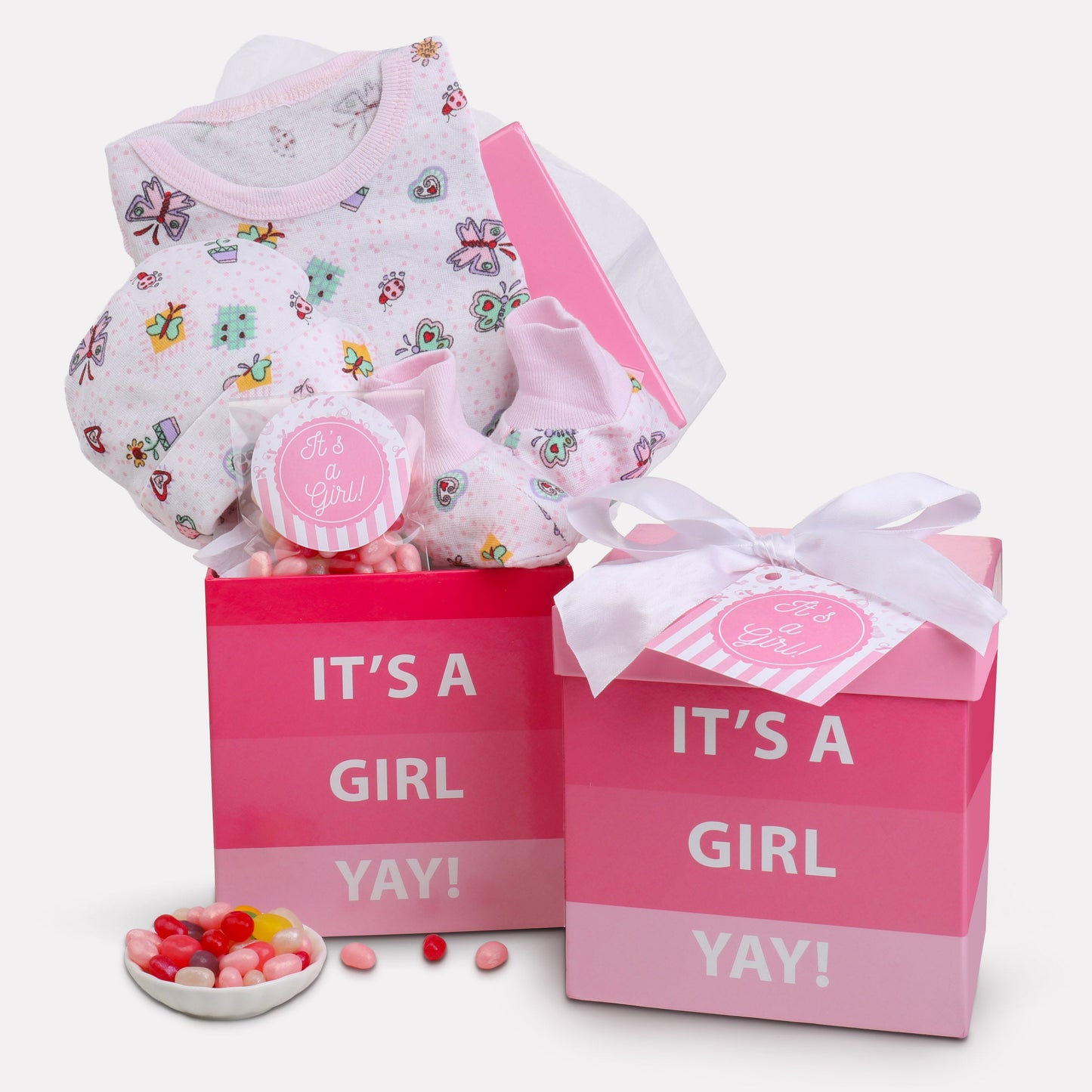 It's A Girl New Baby Gift Basket Alder Creek Gift Baskets