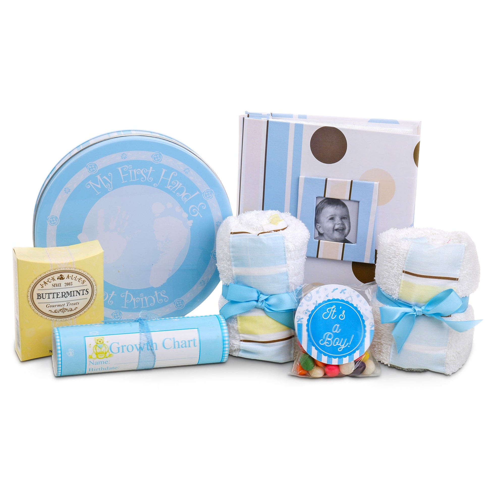 Welcome to the World Baby Boy Gift Basket Alder Creek Gift Baskets