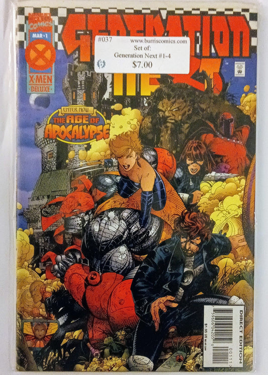 Comic Book Set: Generation Next #1-4, Marvel Comics burriscomics