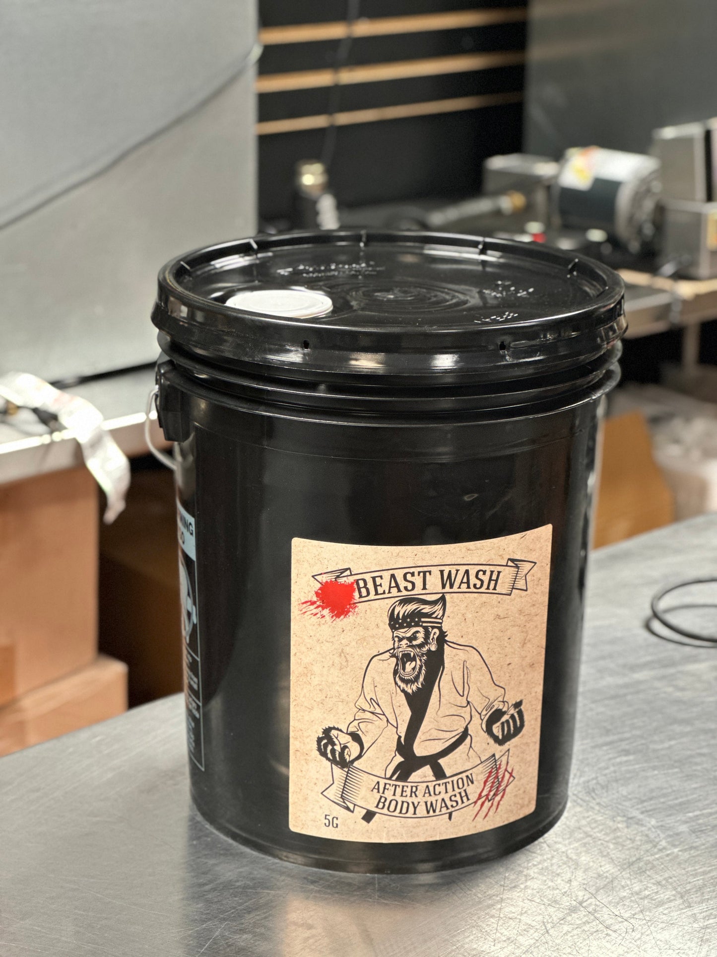5 Gallon Pail Of After Action Body Wash Johnny Slicks
