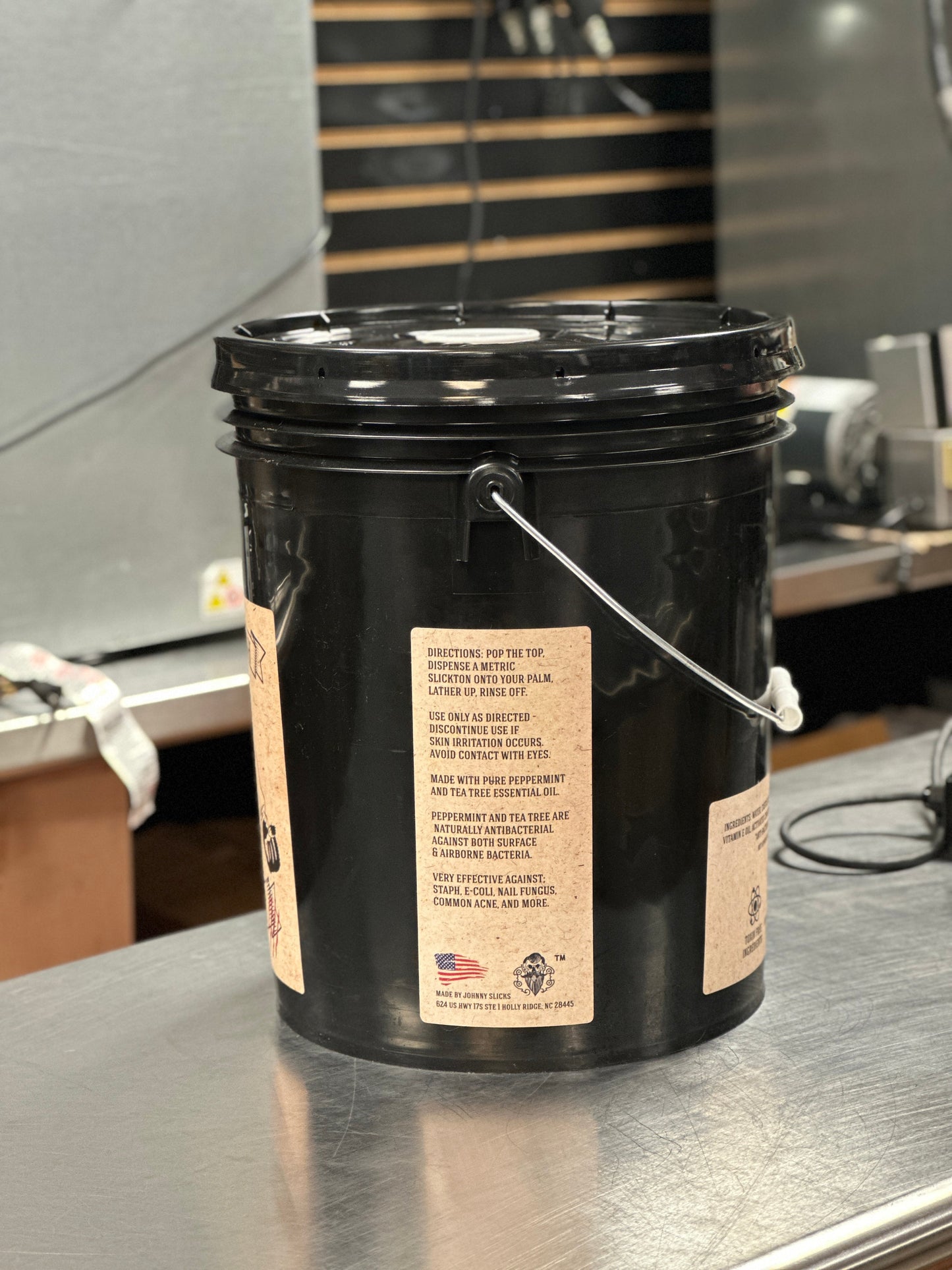 5 Gallon Pail Of After Action Body Wash Johnny Slicks