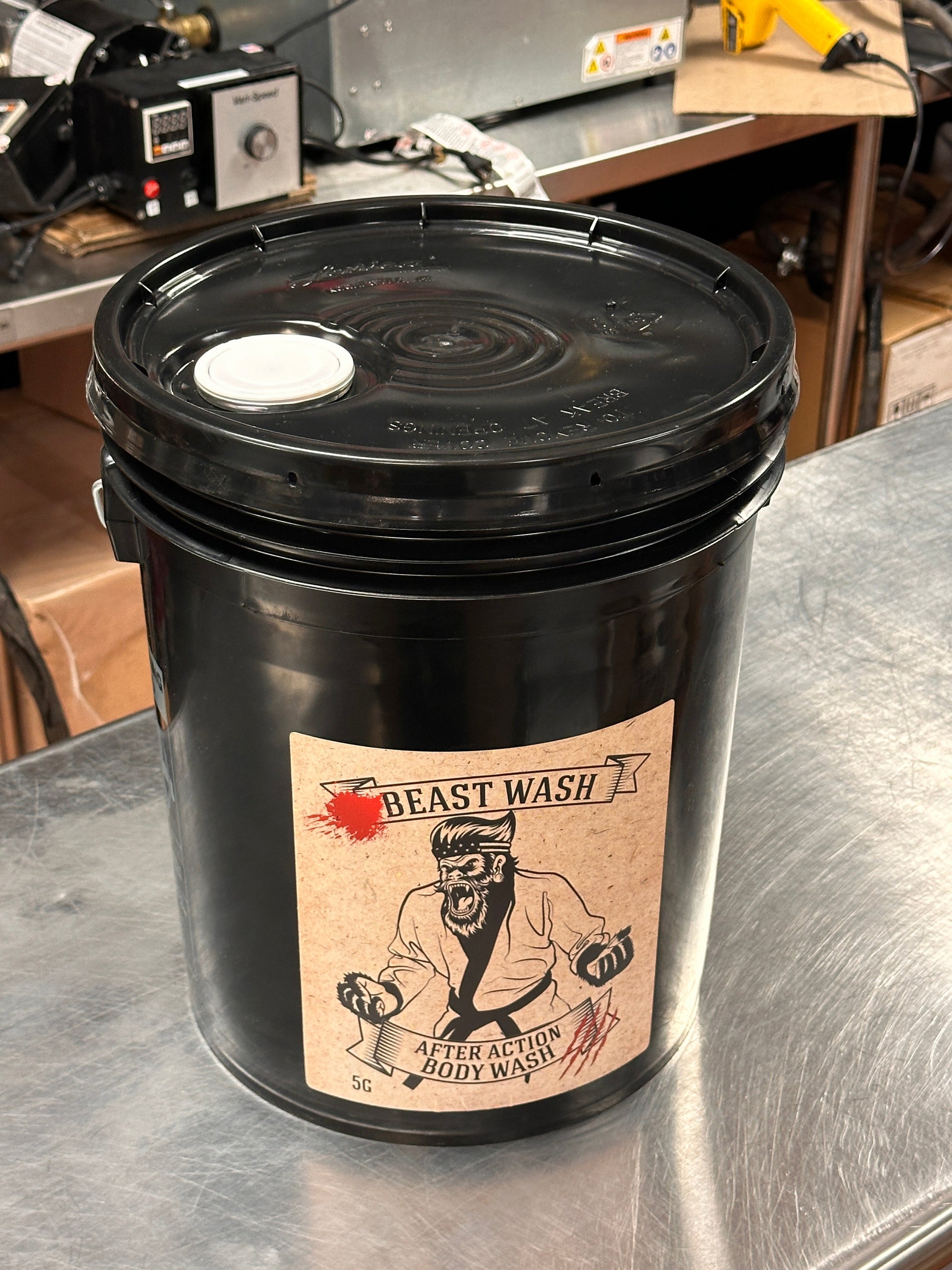 5 Gallon Pail Of After Action Body Wash Johnny Slicks