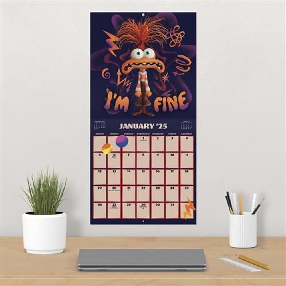 2025 Disney Inside Out 2 Wall Calendar