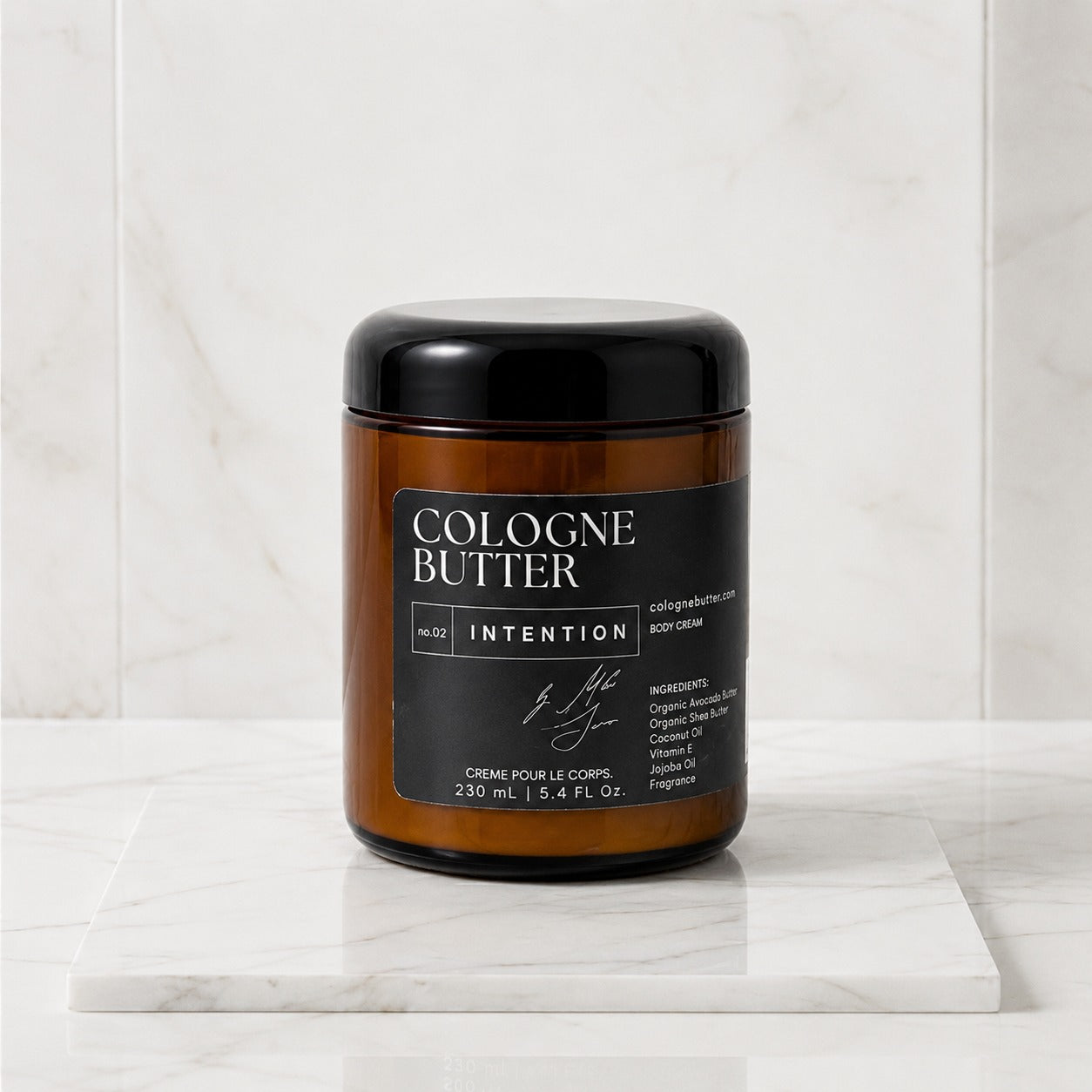 INTENTION – Luxury Fragrance Body Butter | Oud, Rose & Vanilla Cologne Scent Moisturizing Skin Butter | Cologne Butter