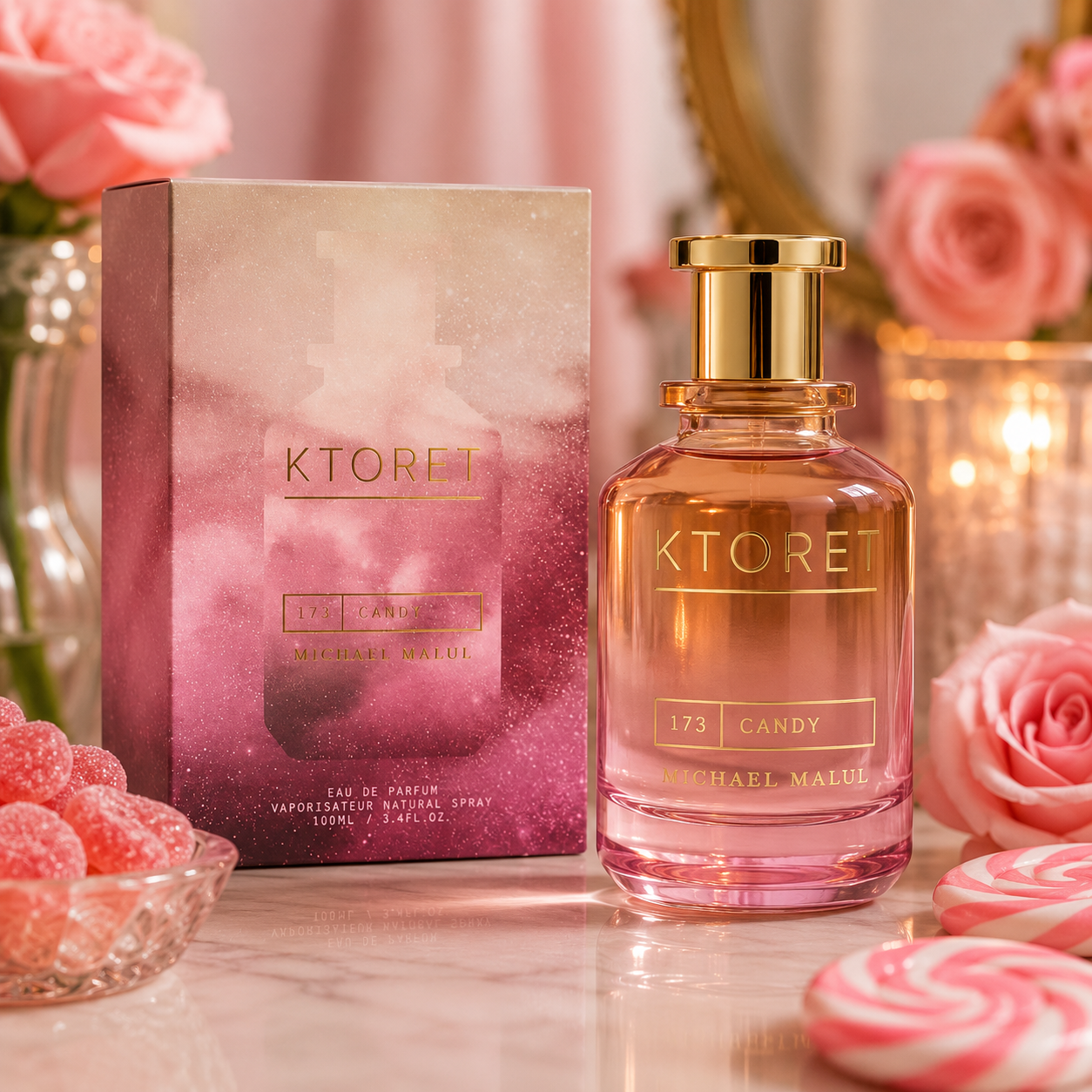 Michael Malul KTORET 173 Candy Eau de Parfum for Women, 3.4 oz / 100 ml Michael Malul