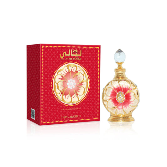 Swiss Arabian Layali Rouge Perfume Oil 0.51 oz