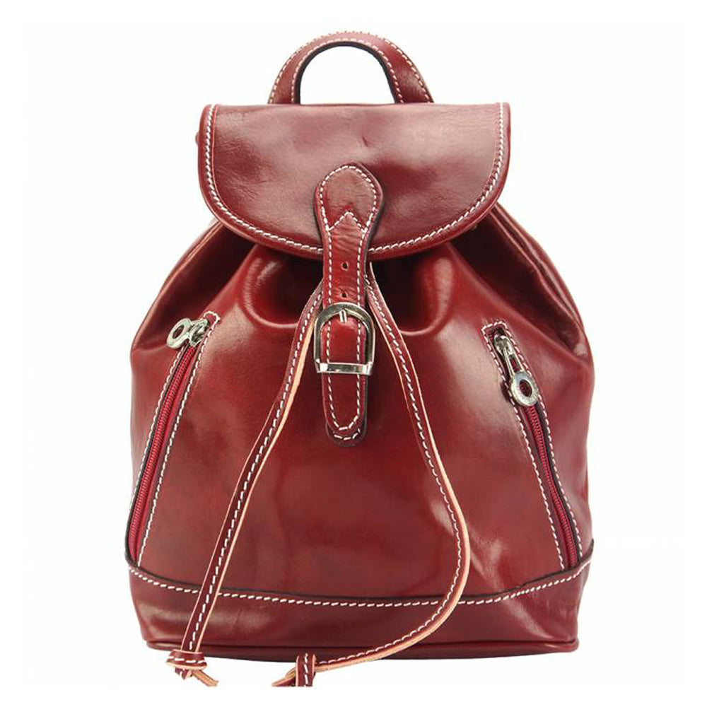 Luminosa Leather Backpack Purse