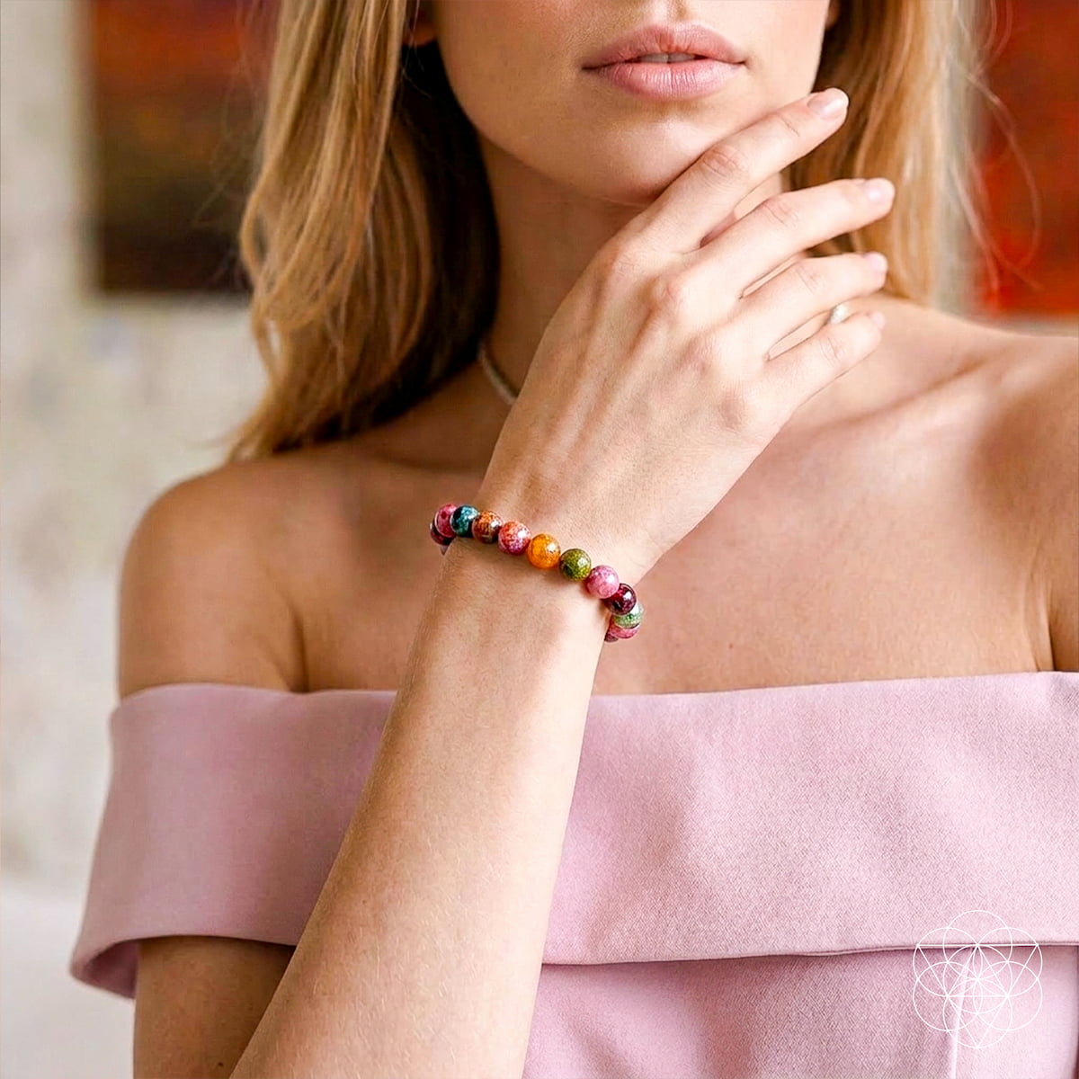 The Spiral Breaker - Rainbow Tourmaline Bracelet Conscious Items