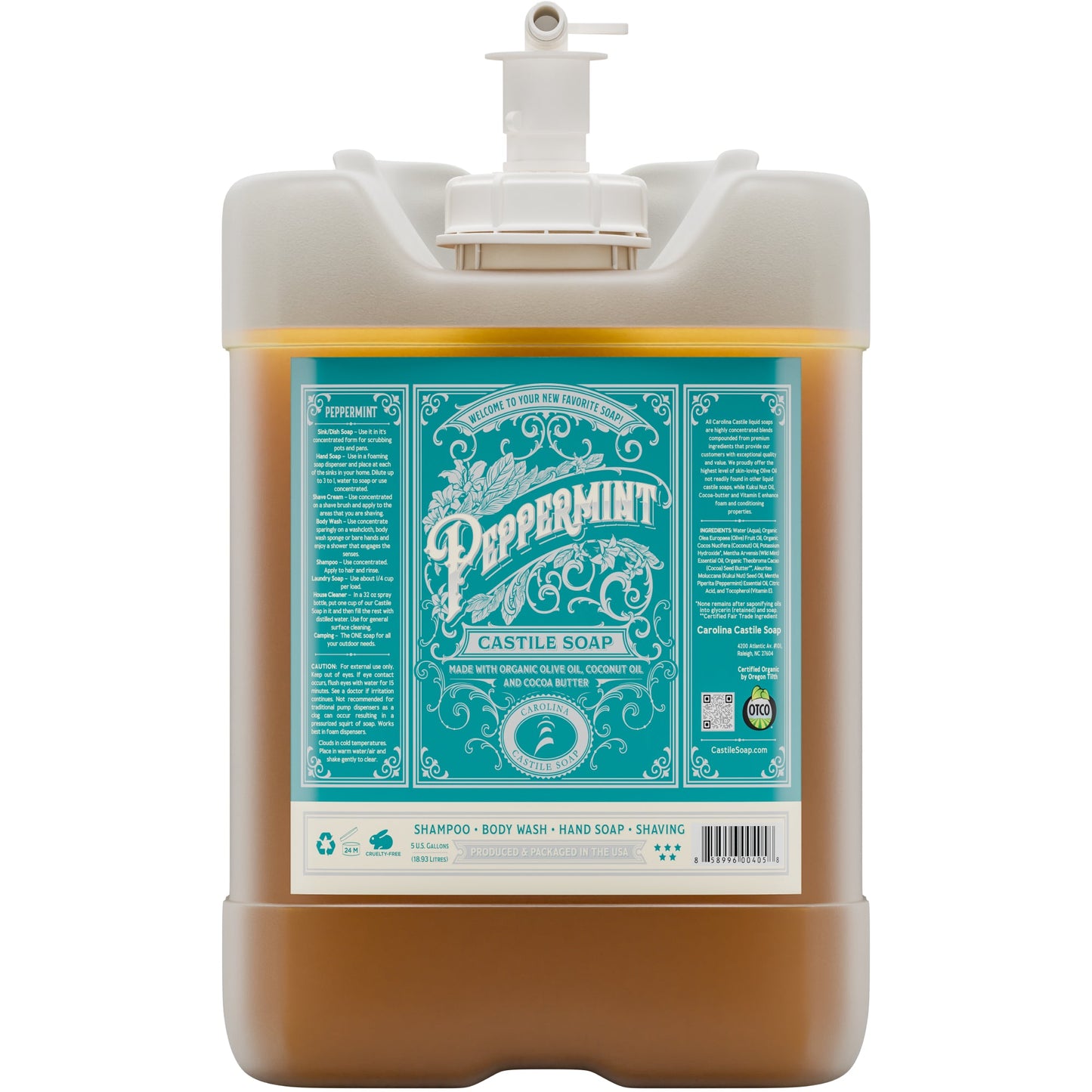 Peppermint Castile Soap Carolina Castile Soap