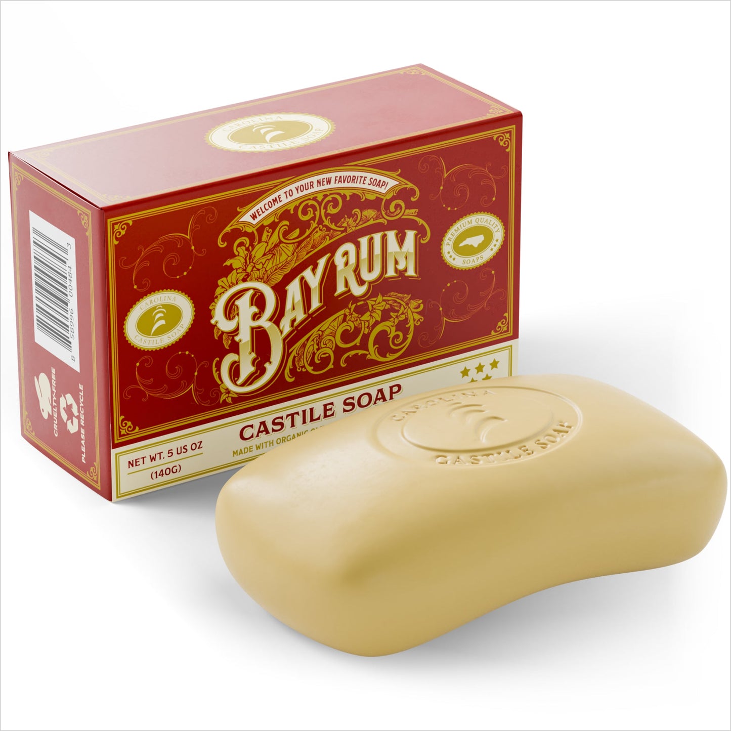 Bay Rum Castile Bar Soap Carolina Castile Soap