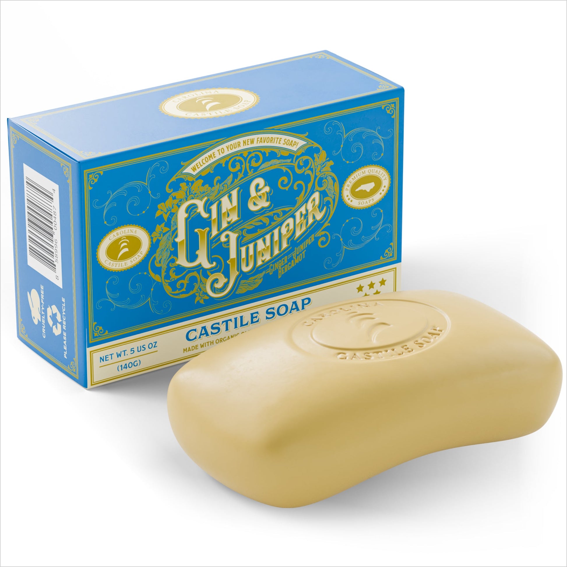 Gin & Juniper Castile Bar Soap Carolina Castile Soap