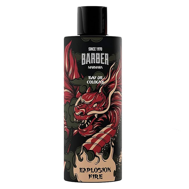 MARMARA BARBER AFTERSHAVE COLOGNE EXPLOSIVE FIRE - 500ML N.O.S. Barber Supply