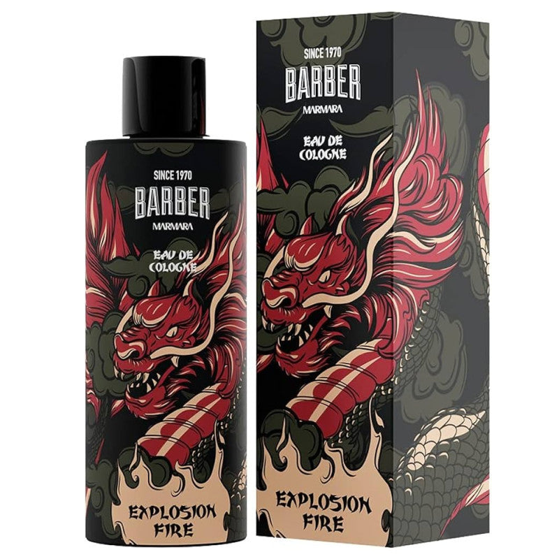 MARMARA BARBER AFTERSHAVE COLOGNE EXPLOSIVE FIRE - 500ML N.O.S. Barber Supply