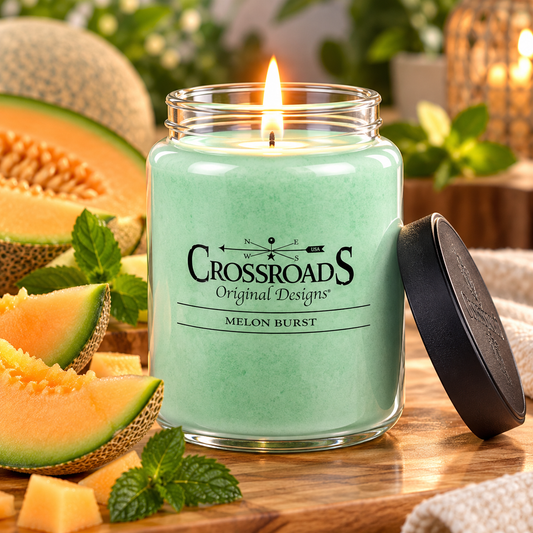 Crossroads Melon Burst Scented 2-Wick Candle, 26 Ounce