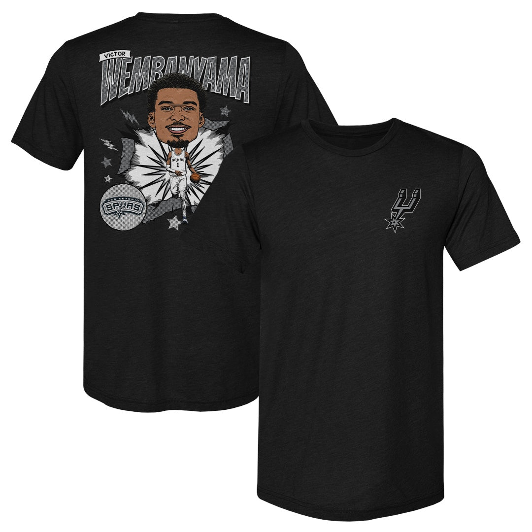 Victor Wembanyama San Antonio Spurs Caricature F&B WHT 500 LEVEL