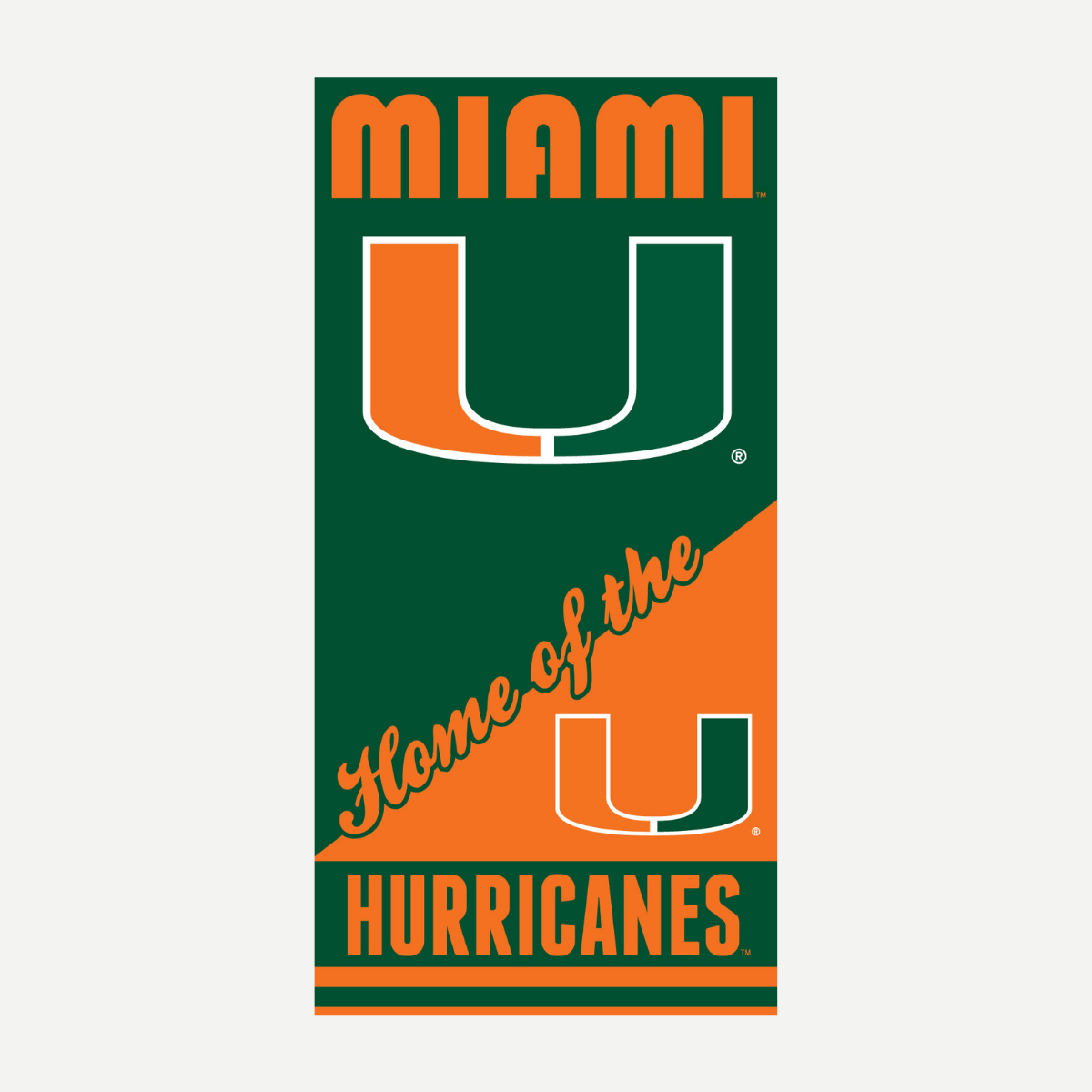 Miami Hurricanes - Home Beach Towel Towels World