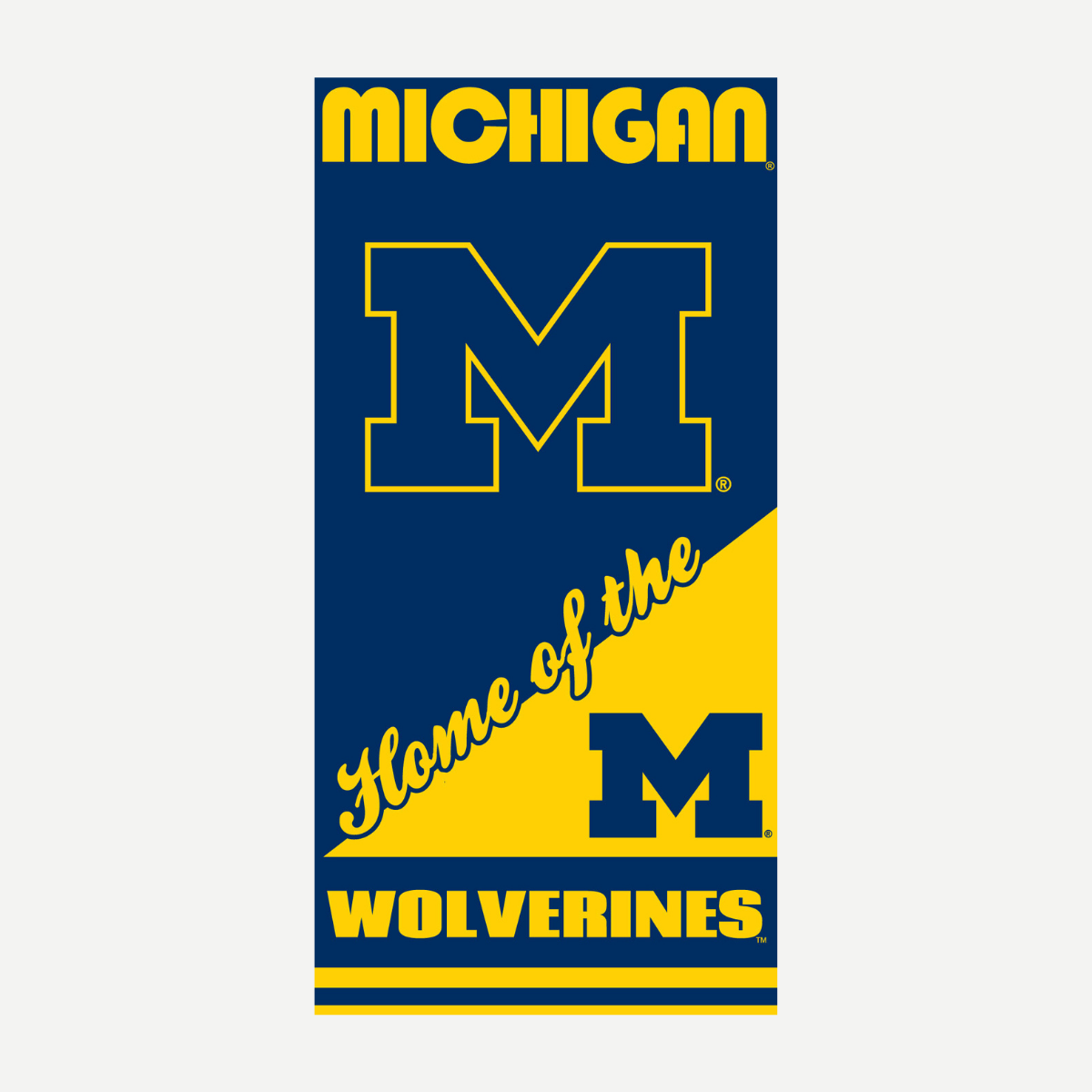 Michigan Wolverines - Home Beach Towel Towels World