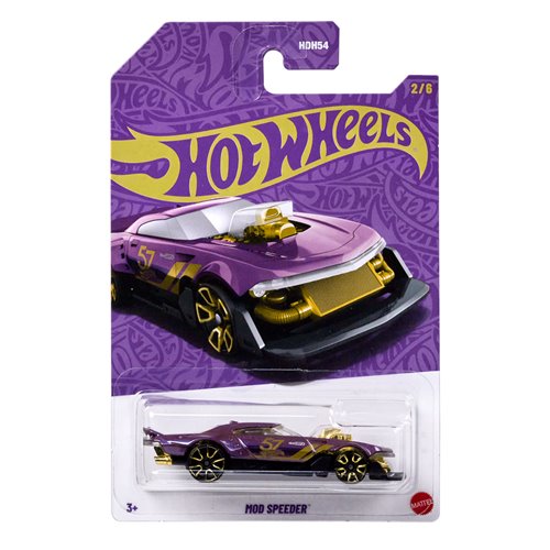 Mattel - Hot Wheels - Pearl and Chrome, Purple, 57th Anniversary Collection, 1:64 Scale Diecast Cars Echo Six Hobbies