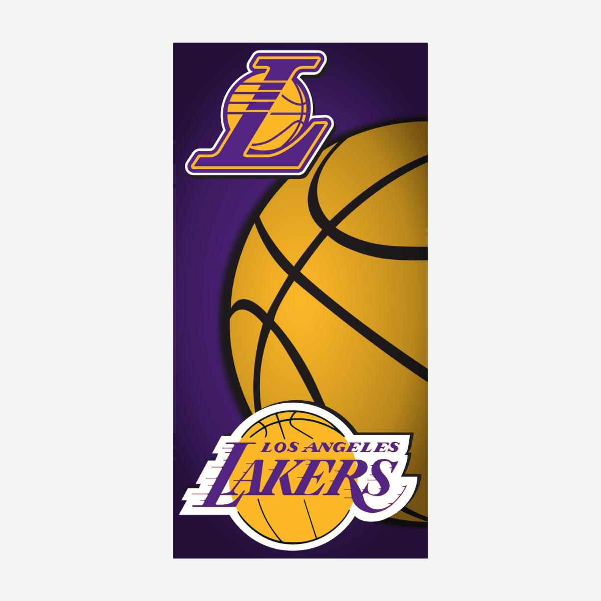 La Lakers Velour Beach Towel Towels World