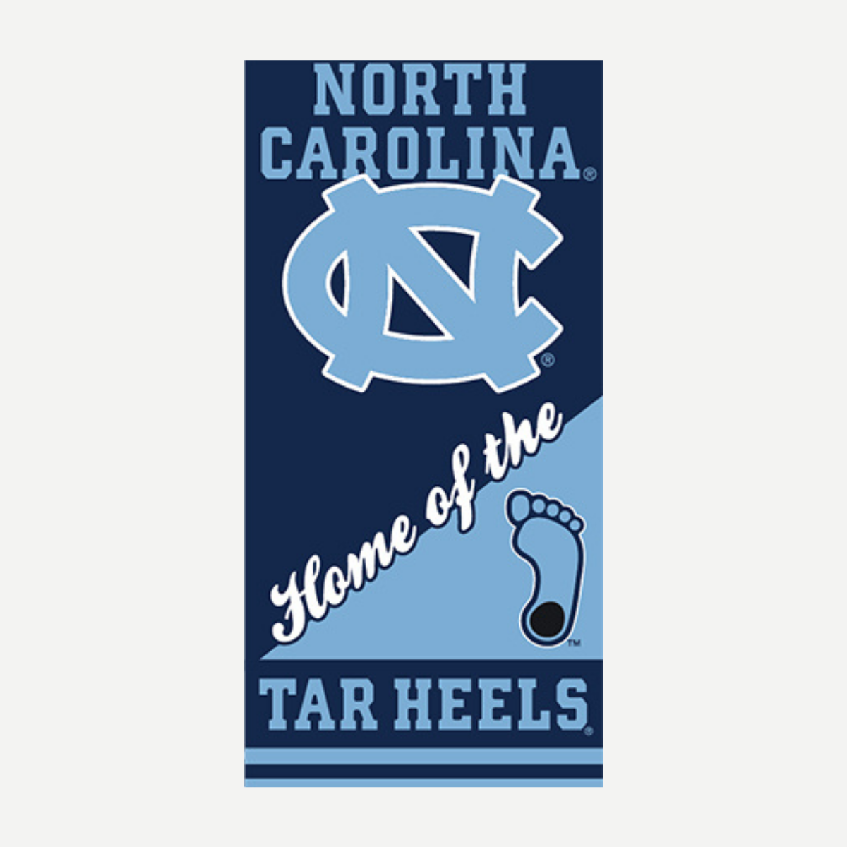 NC TAR Heels Beach Towel Towels World