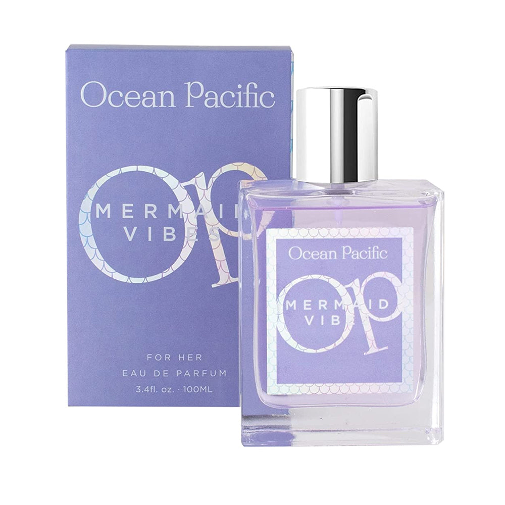 Ocean Pacific Mermaid Vibes for Her Eau De Parfum, Fruity, 3.4 Fl Oz