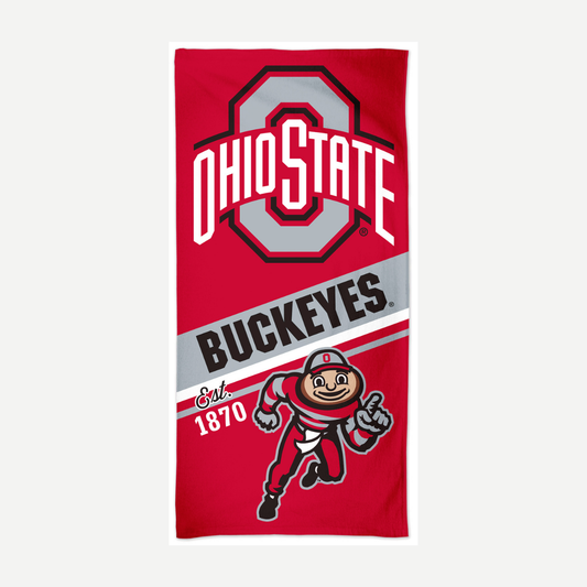 Ohio State Buckeyes Velour Beach Towel Towels World