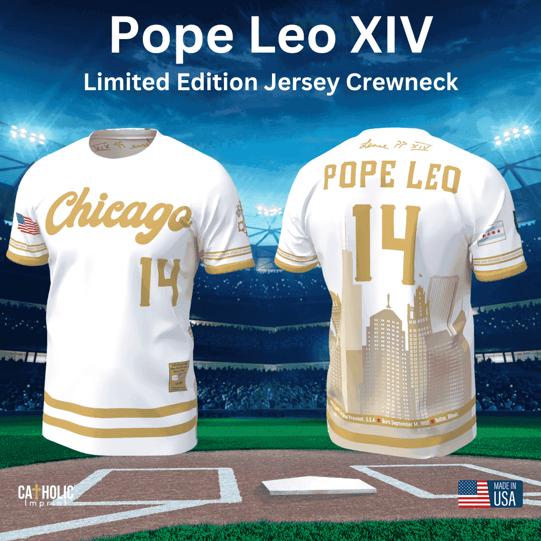 Pope Leo Baseball and Soccer Jersey Catholic Imprint