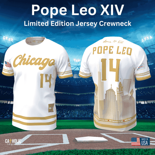 Pope Leo Baseball and Soccer Jersey Catholic Imprint