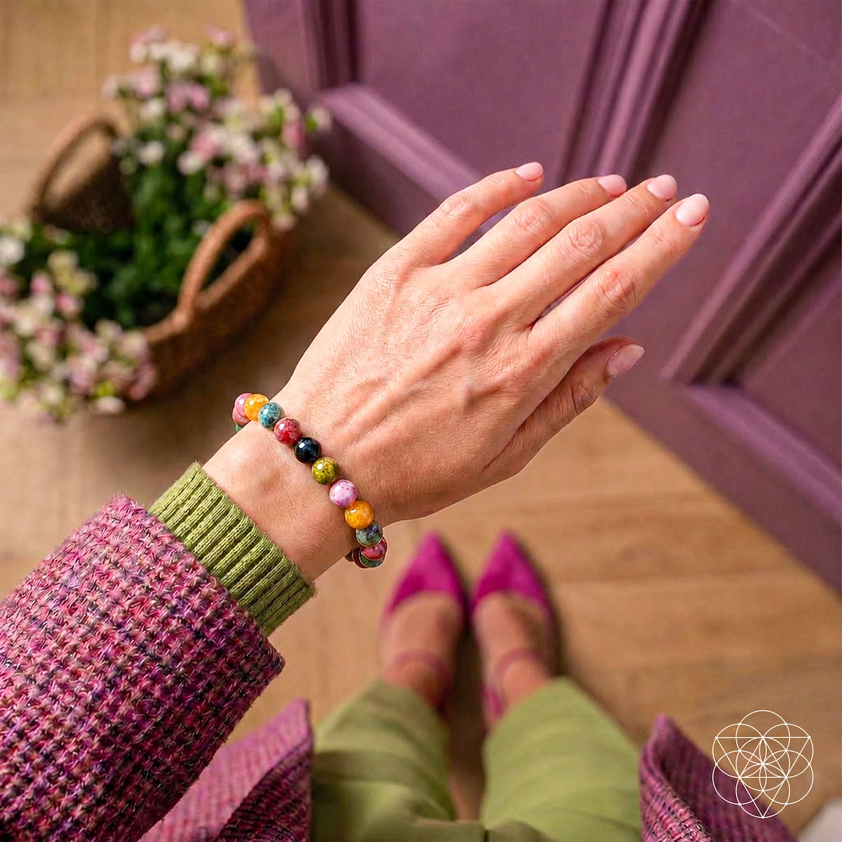 The Spiral Breaker - Rainbow Tourmaline Bracelet Conscious Items