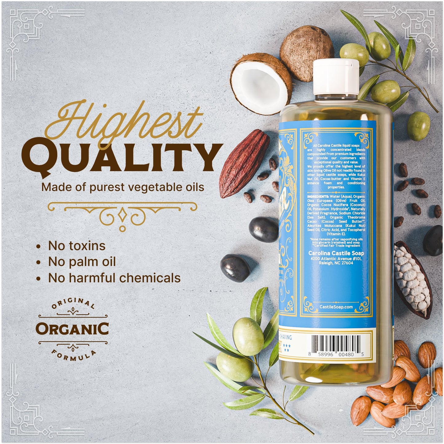 Gin & Juniper Castile Soap Carolina Castile Soap