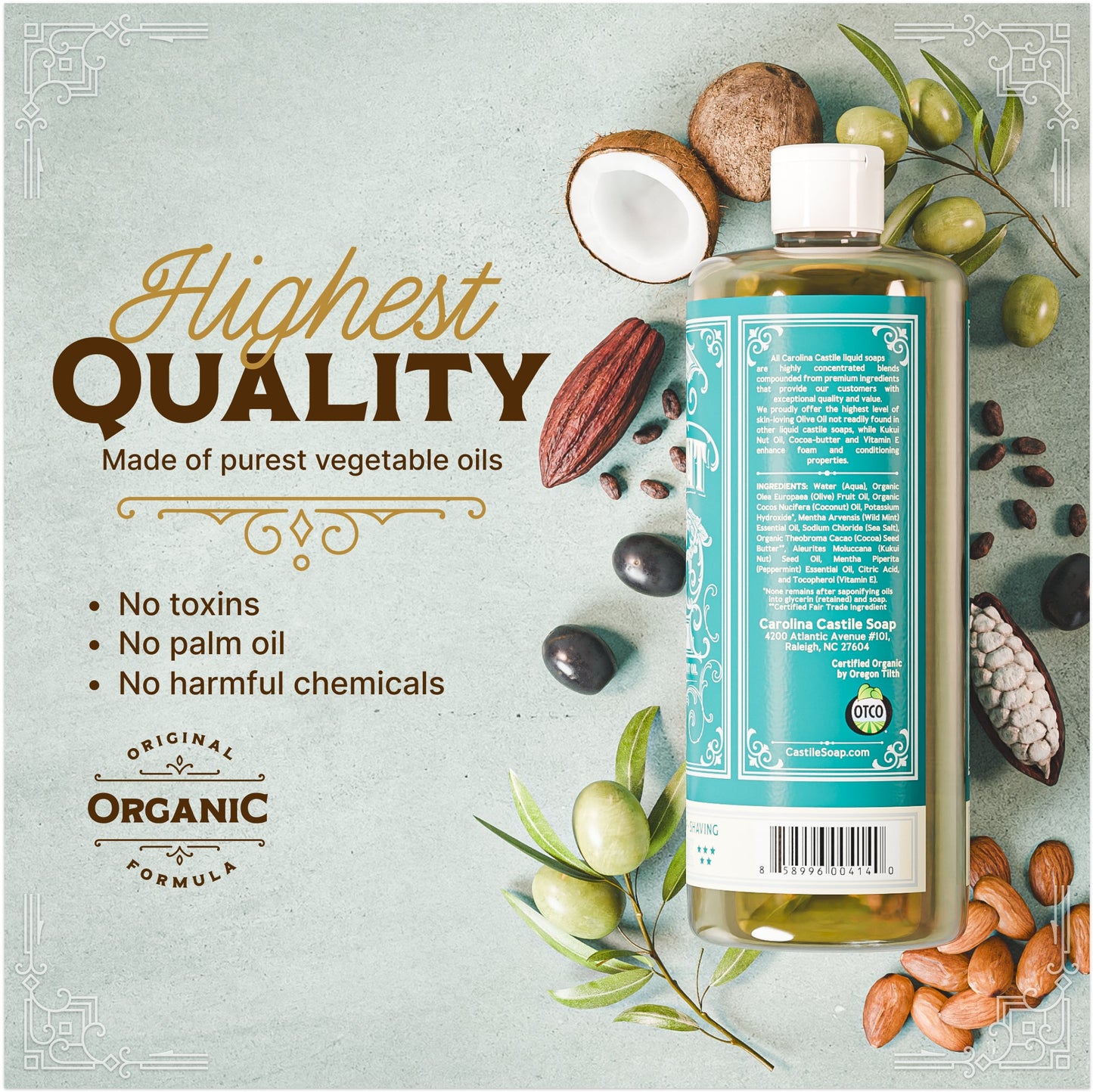 Peppermint Castile Soap Carolina Castile Soap