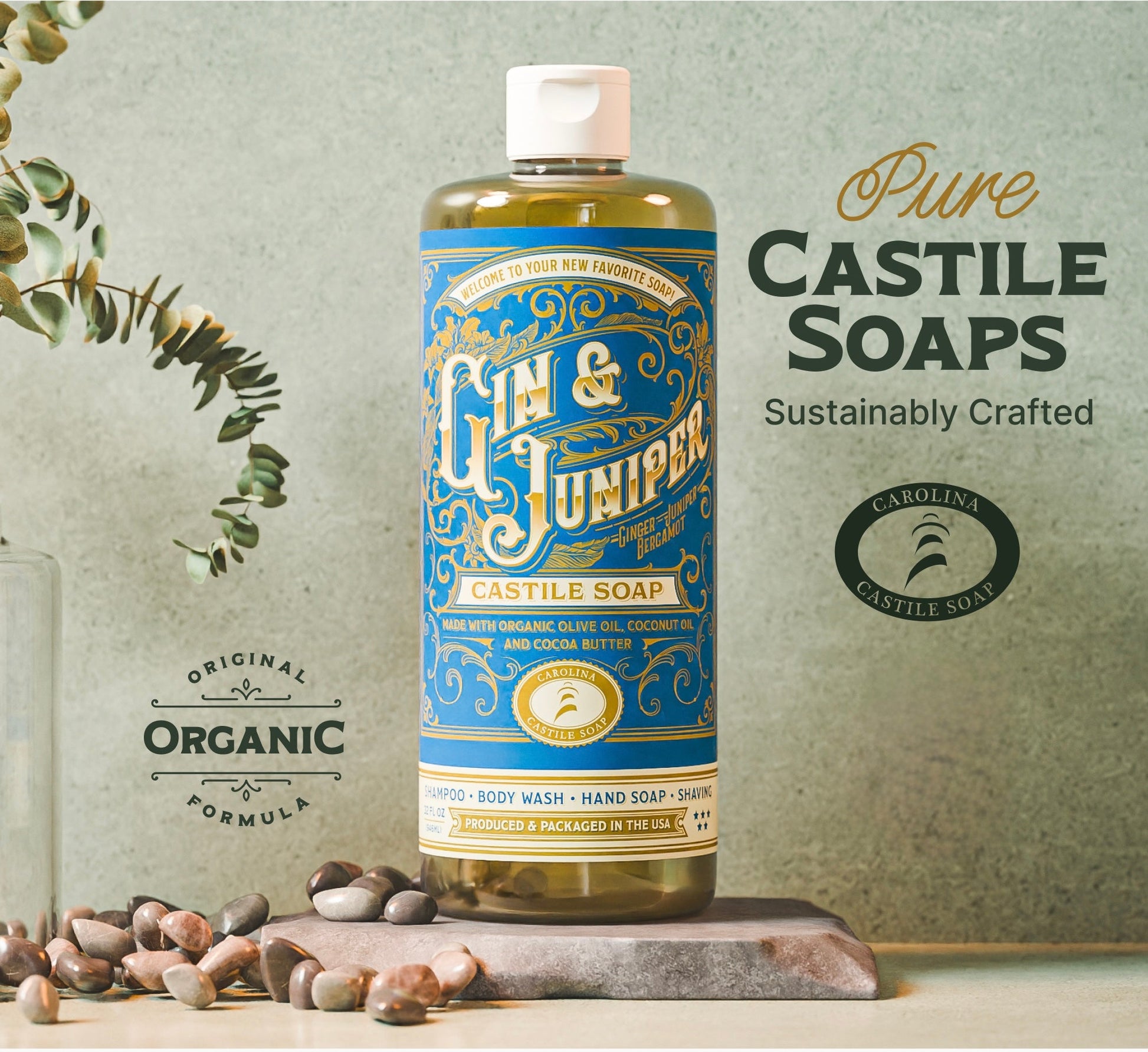 Gin & Juniper Castile Soap Carolina Castile Soap