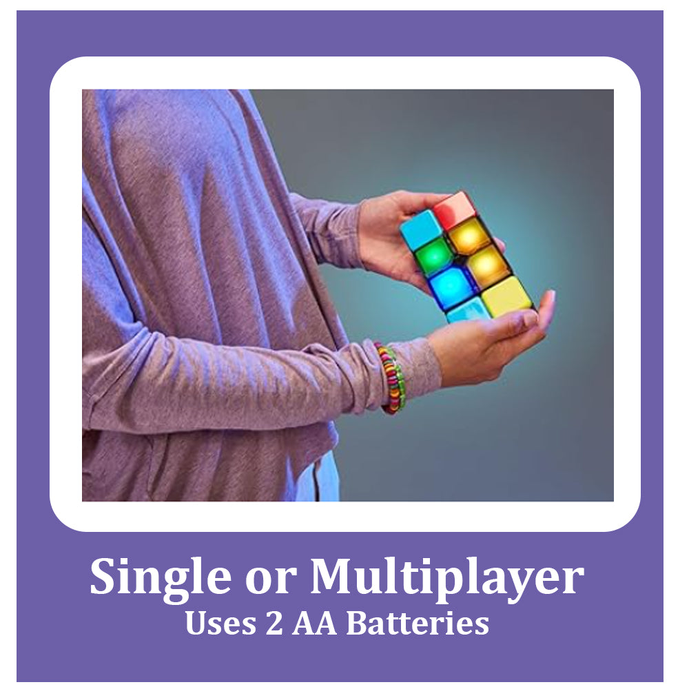Magic Cube Flip Slide Match Memory Game Electronic Handheld Fidget Toy Single or Multiplayer The Noodley
