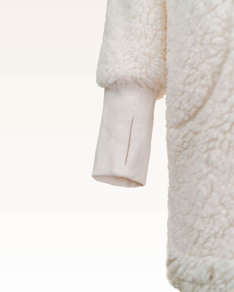 The Warrior Effect™ by Jill Martin Chenille Logo Sherpa Lounger Jacket Jill Martin